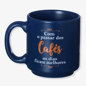 Caneca Mini Tina 100ml ZonaCriativa em Cerâmica