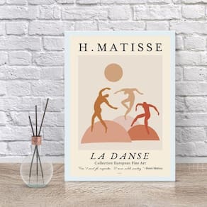Quadro Matisse Dança 33x24cm com Vidro - Moldura Preta