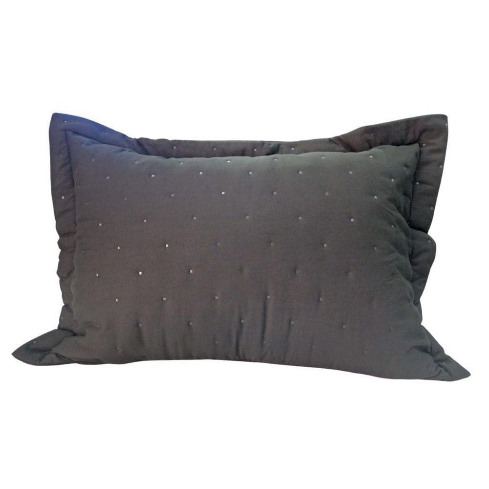 Porta Travesseiro Preto Toque Algodão 55x80 Volumoso