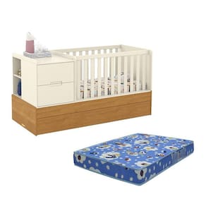 Berço Multifuncional Formare com Cama Auxiliar e Colchão Baby Physical - Matic Móveis