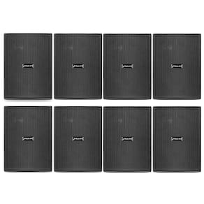 Kit 8 Caixas Acústicas Frahm PS200 New Passiva Preta - 30 Watts Rms