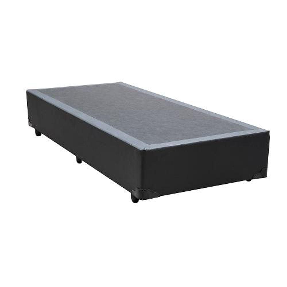Cama Box Solteiro 88 Bello Box - Tecido Sintético Preto