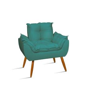 Cadeira Estofada Sala Cozinha - Jl Decor Cor:azul Turquesa