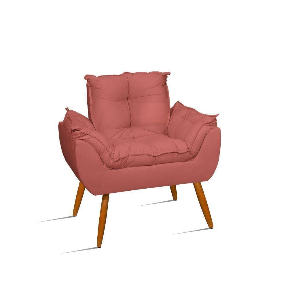 Cadeira De Amamentação Confortável Quarto Sala - Jl Decor Cor:rosa