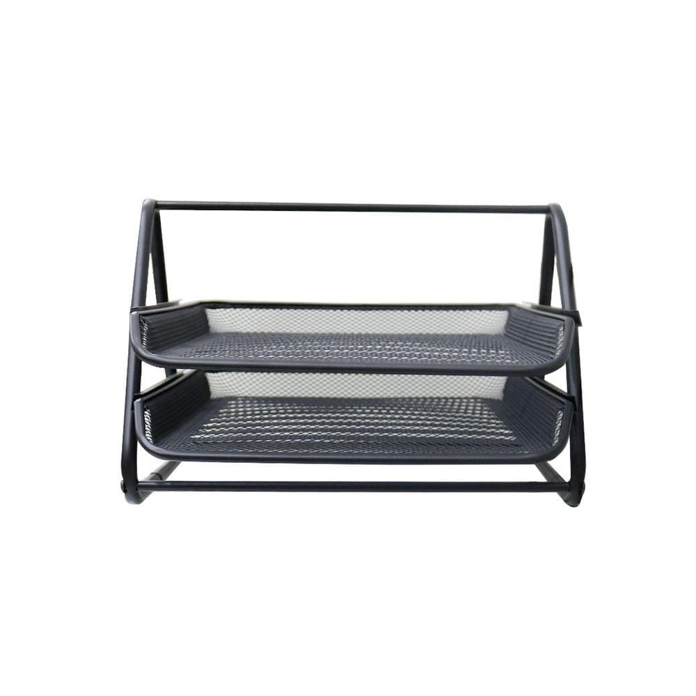 Organizador De Metal Para Documentos Com 02 Divisórias