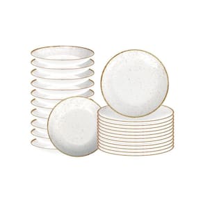 Kit Pratos Rústicos Marrom Porcelana 24 Peças Tramontina