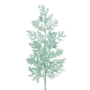 Galho Natalino C/Glitter Verde 70X38X1Cm 1Un 1022299