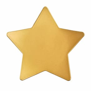 Descanso De Prato Em Formato De Estrela Dourado 1Un 1690934