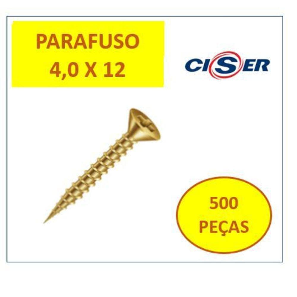 Parafuso Madeira Chata Phillips 4,0 x 12 - Fixer