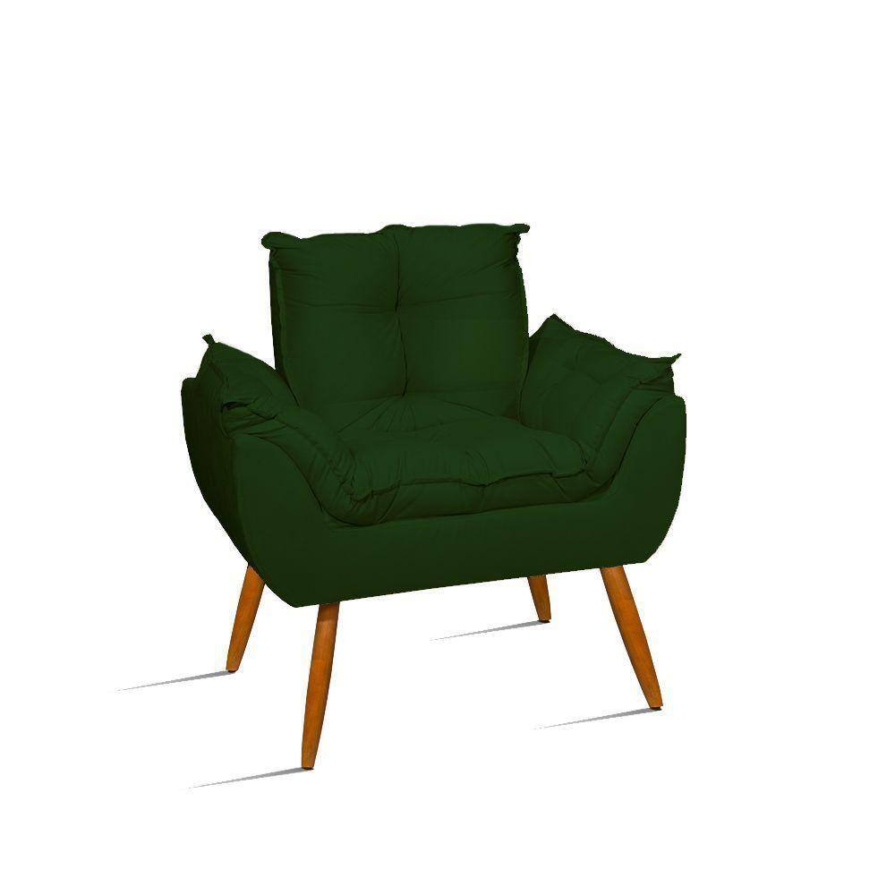 Poltrona Decoraçao Natal Sala Quarto Visitas – Jl Decor Cor:verde
