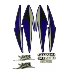 Kit Jogo De Adesivos Suzuki Yes 125 Azul 2007 A 2008 - 495