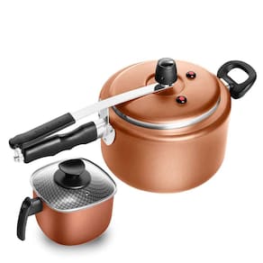 Caneco Quadrado Antiaderente + Panela De Pressão 5,0L Patolux