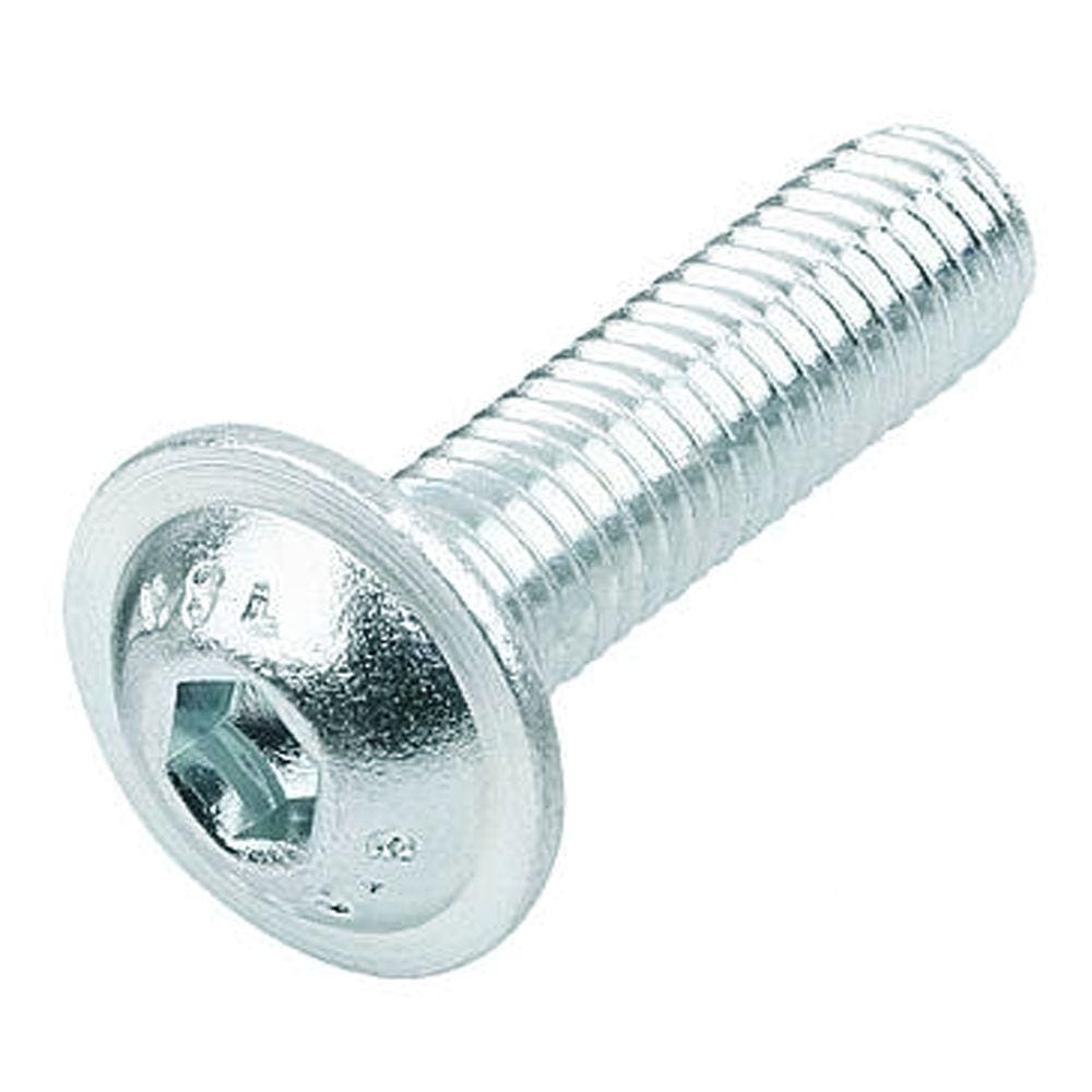 Parafuso Allen C. Abaulada Flangeada M6 X 12 Zinco - 200Pçs