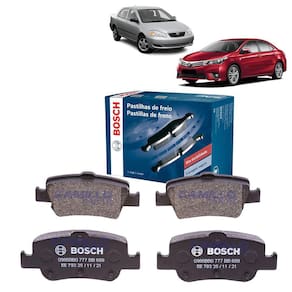 Pastilha De Freio Traseira Bosch Corolla 1.8 2.0 2008 a 2014