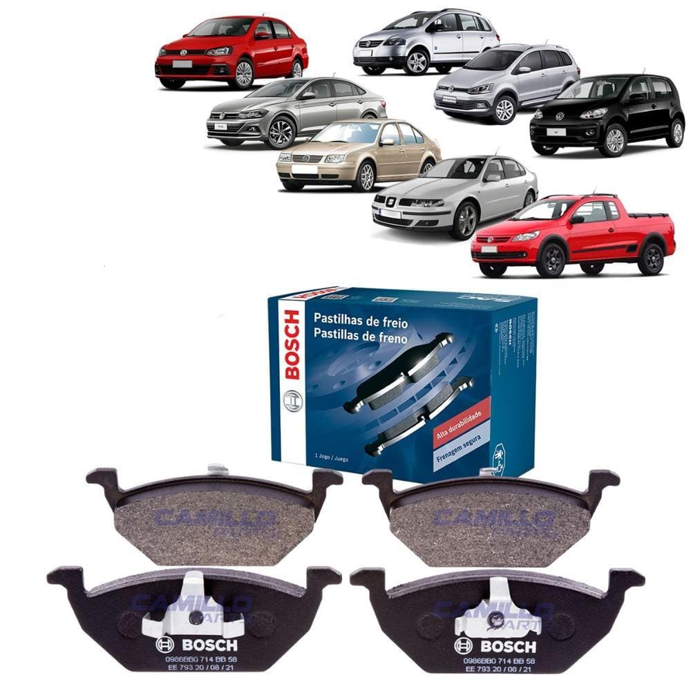 Pastilha De Freio Dianteira Bosch Audi A3 Bora Golf Virtus