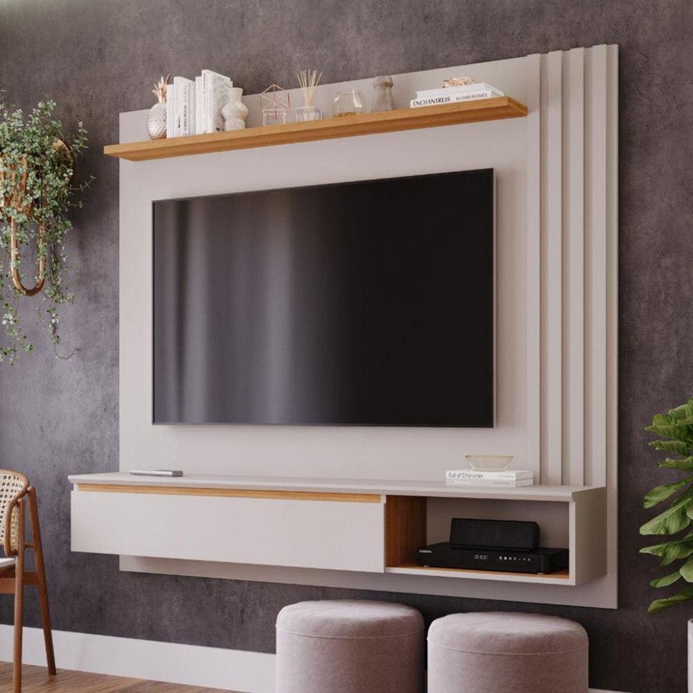 Painel para TV Até 60 Polegadas 1 Porta Ripado Panama Plus Permobili