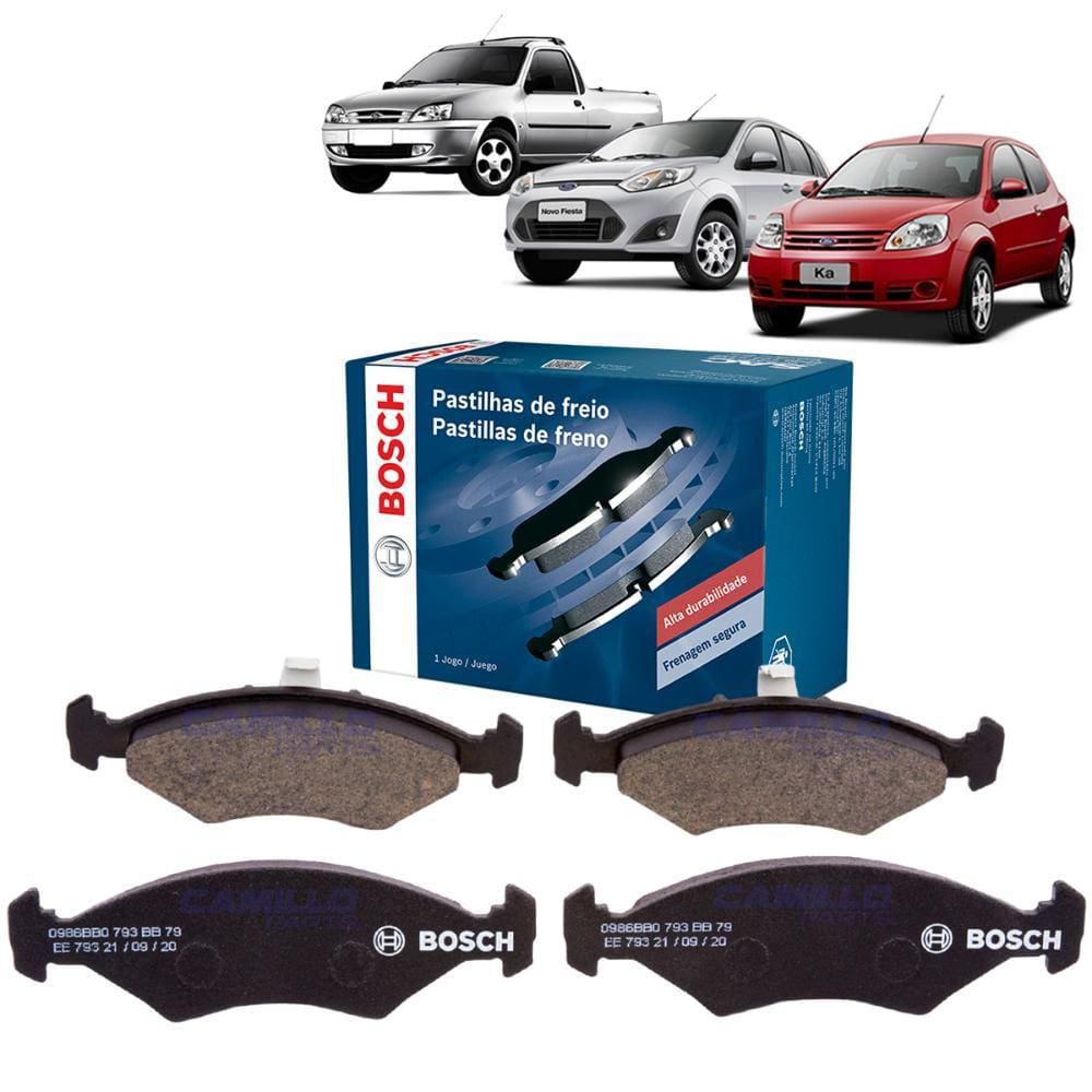 Pastilha Freio Dianteira Bosch Courier Fiesta Ka 1.6 2007/14