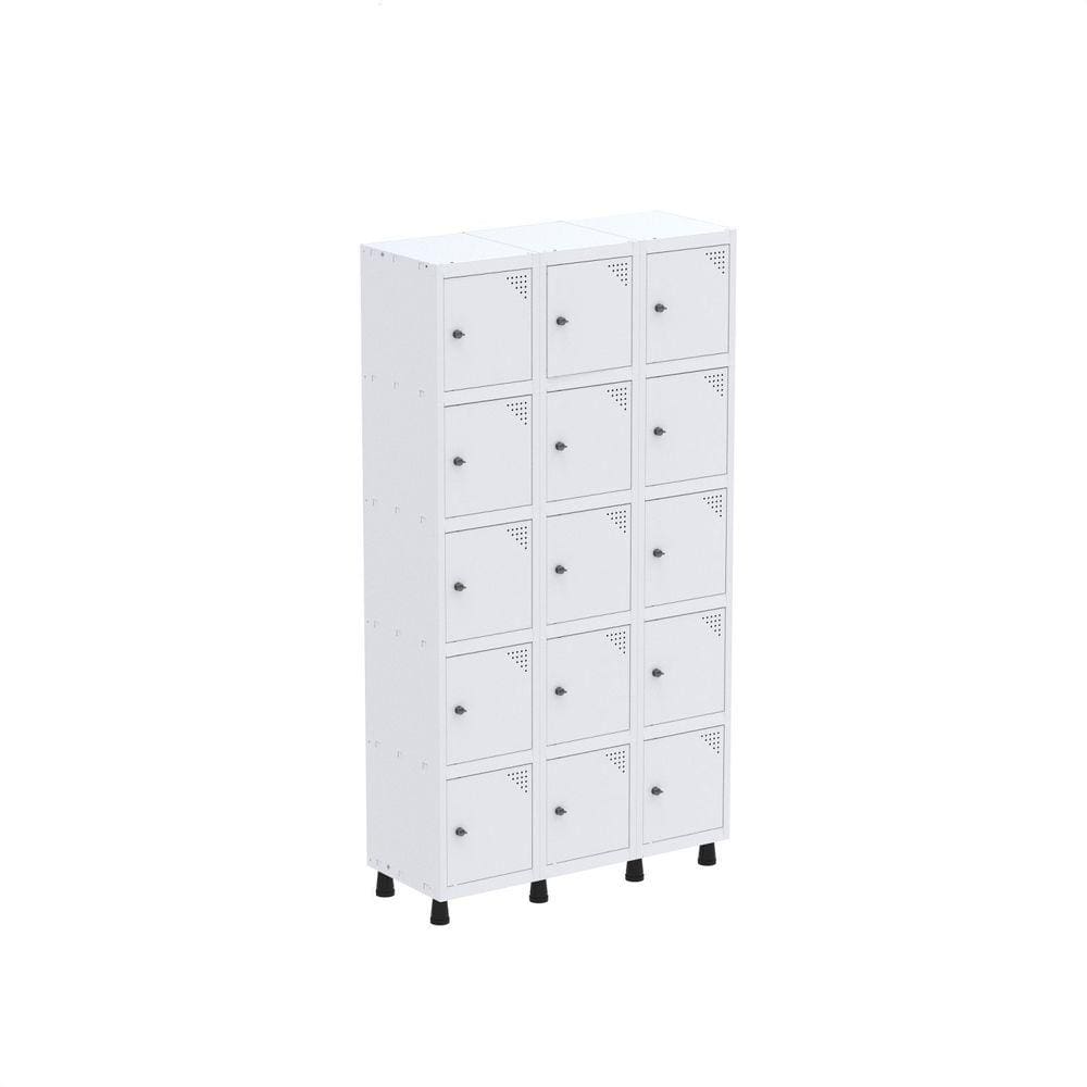 Armário Roupeiro 9 Portas Aço GRP 503/9 Branco