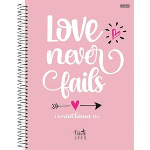 Caderno Universitário Espiral 1 Matéria Cristo 100% Capa Dura 80 Folhas - São Domingos