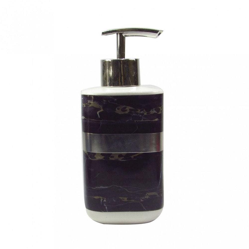 Porta Sabonete Líquido Porcelana Estampa Marmorizada 400ml