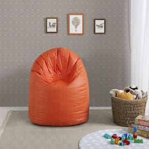 Puff Fofão 115cmx77cmx65cm Sintético Yescasa Laranja