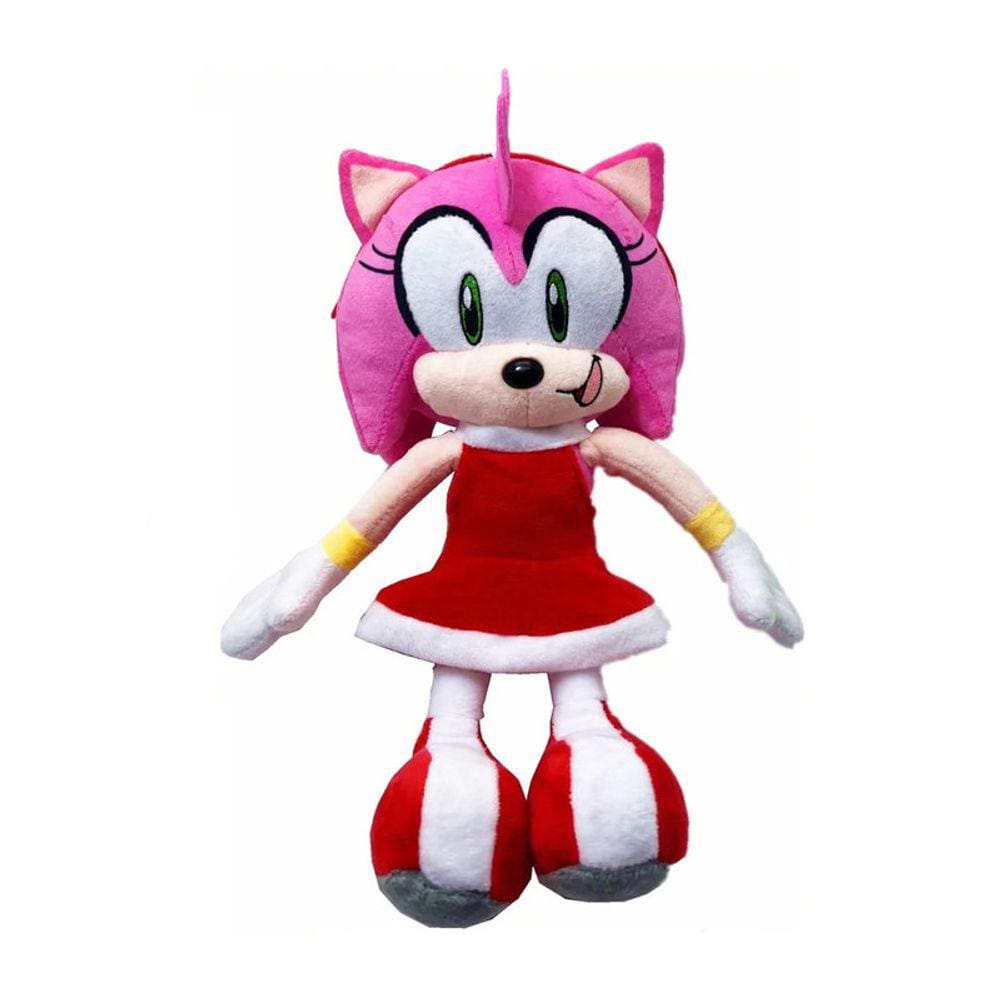 Boneca De Pelúcia Amy Rose Da Turma Do Sonic 35 Cm