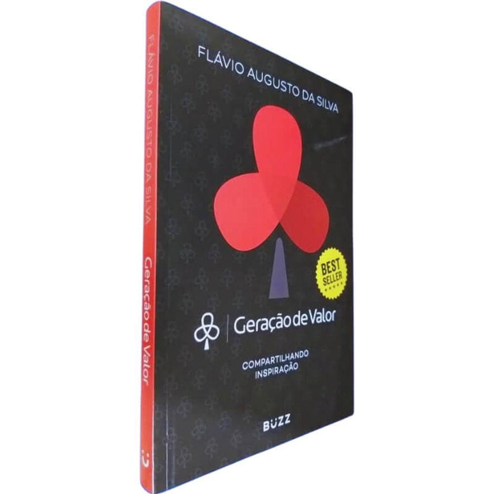 Livro Físico Geração de Valor Volume 1 Flávio Augusto da Silva Compartilhando Inspiração