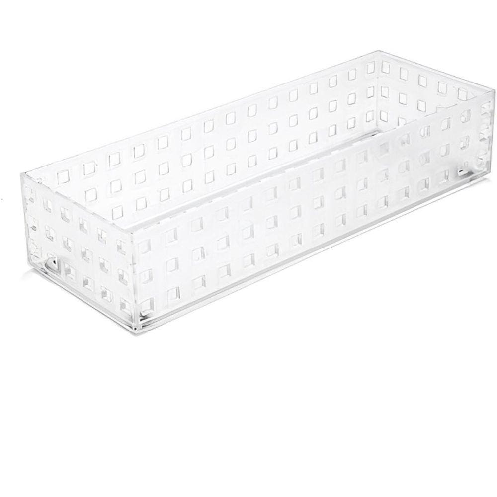 Bandeja Organizadora Multiuso em Acrílico Empilhável 28x10cm