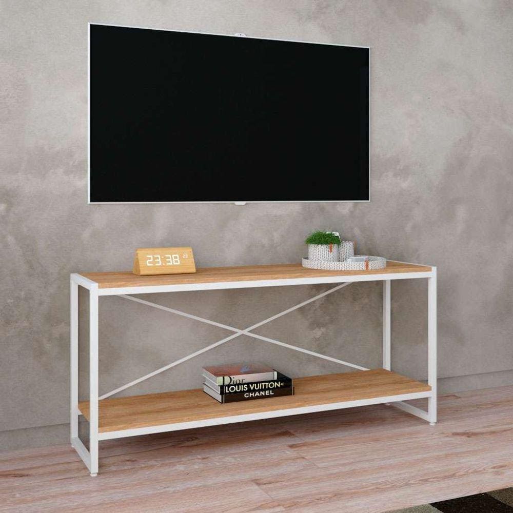 rack studio  e branco 120 cm