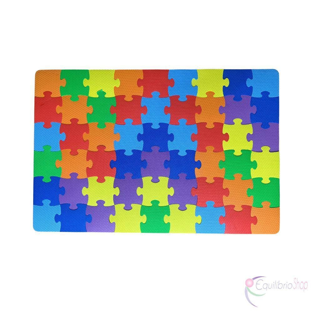Tapete Eva Quebra Cabeça Montado 90x60 Cm - 54 Peças