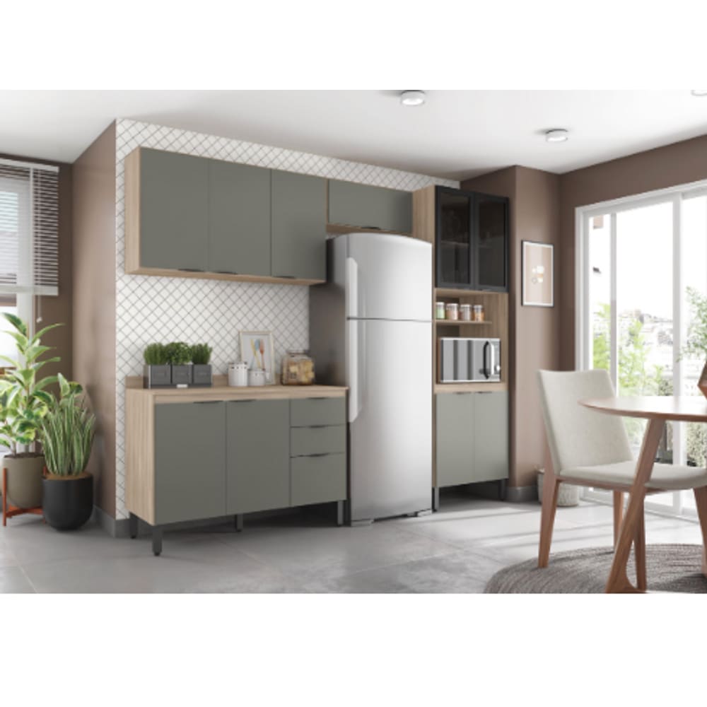 Composição Firenze 02 Demóbile FI0002 Avena/Menta - LBMSHOP
