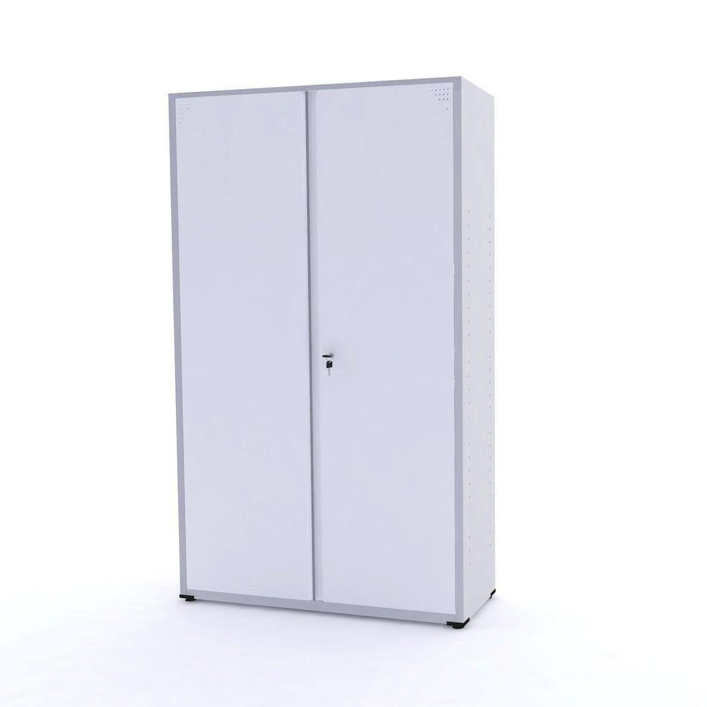Armário 2 Portas com Chave 4 Prateleiras AP403SL Aço Pandin Móveis