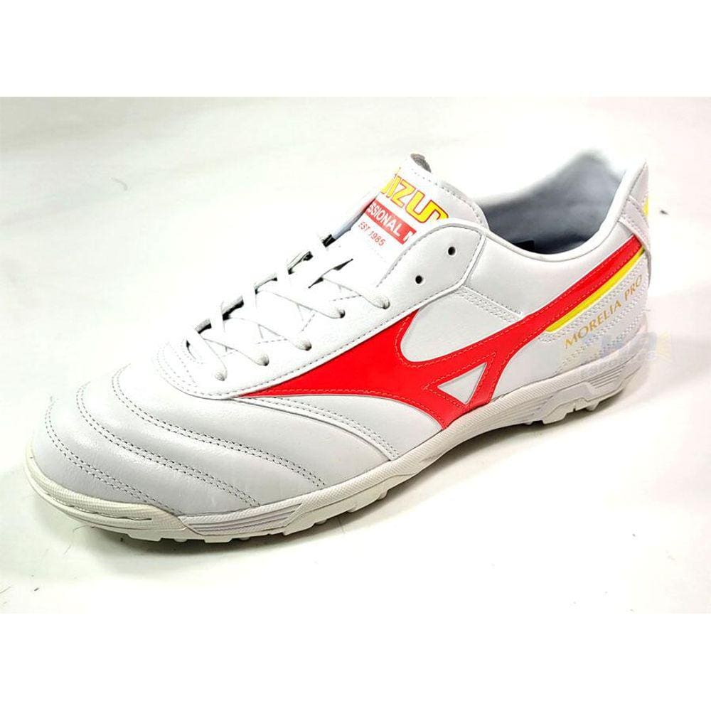 Chuteira Morelia Society AS PRO 2 Couro bco/vrm - Mizuno