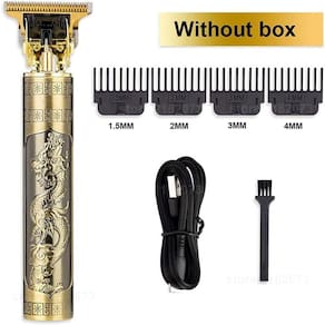 Maquininha de Cortar Cabelo e Barbear Vintage Multifuncional Recarregável - (USB1 Dragon)