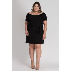 Vestido Feminino Ciganinha Plus Size Visco Amarração - Serena