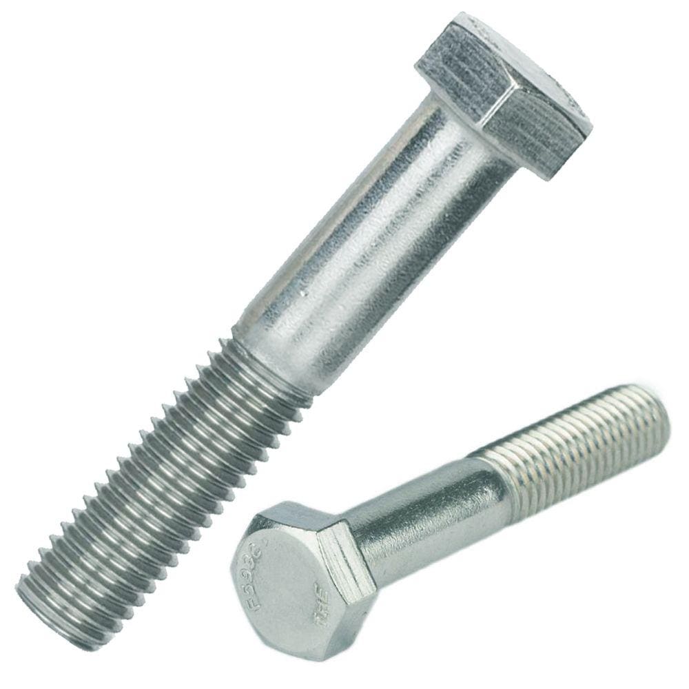 Parafuso Sextavado Rp Din931 M14 X 88 Zinco Branco - 50Pçs