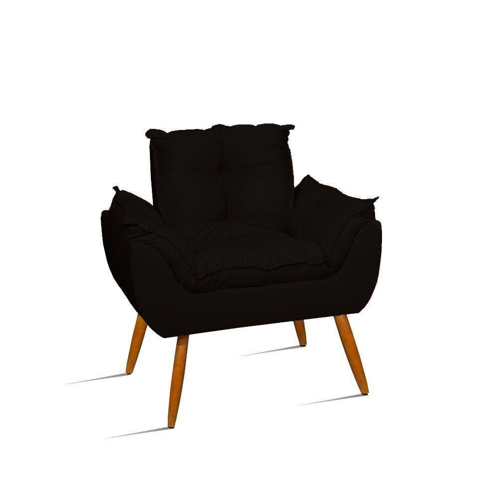 Poltrona Decoraçao Natal Sala Quarto Visitas – Jl Decor Cor:preto