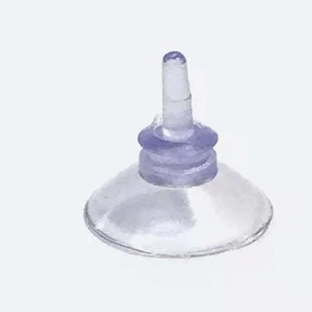 Kit com 30 Ventosas de 2cm PVC Transparente com Ponta Fina