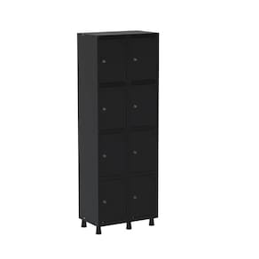 Armario Roupeiro 8 Portas Aço GRP 502/8 Preto