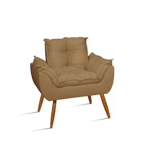 Poltrona Decoraçao Sala Recepçao Clinica Escritório Jl Decor Cor:capuccino