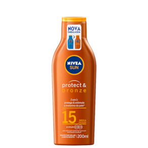 NIVEA SUN Protect & Bronze FPS 15 - Protetor Solar 200ml BLZ