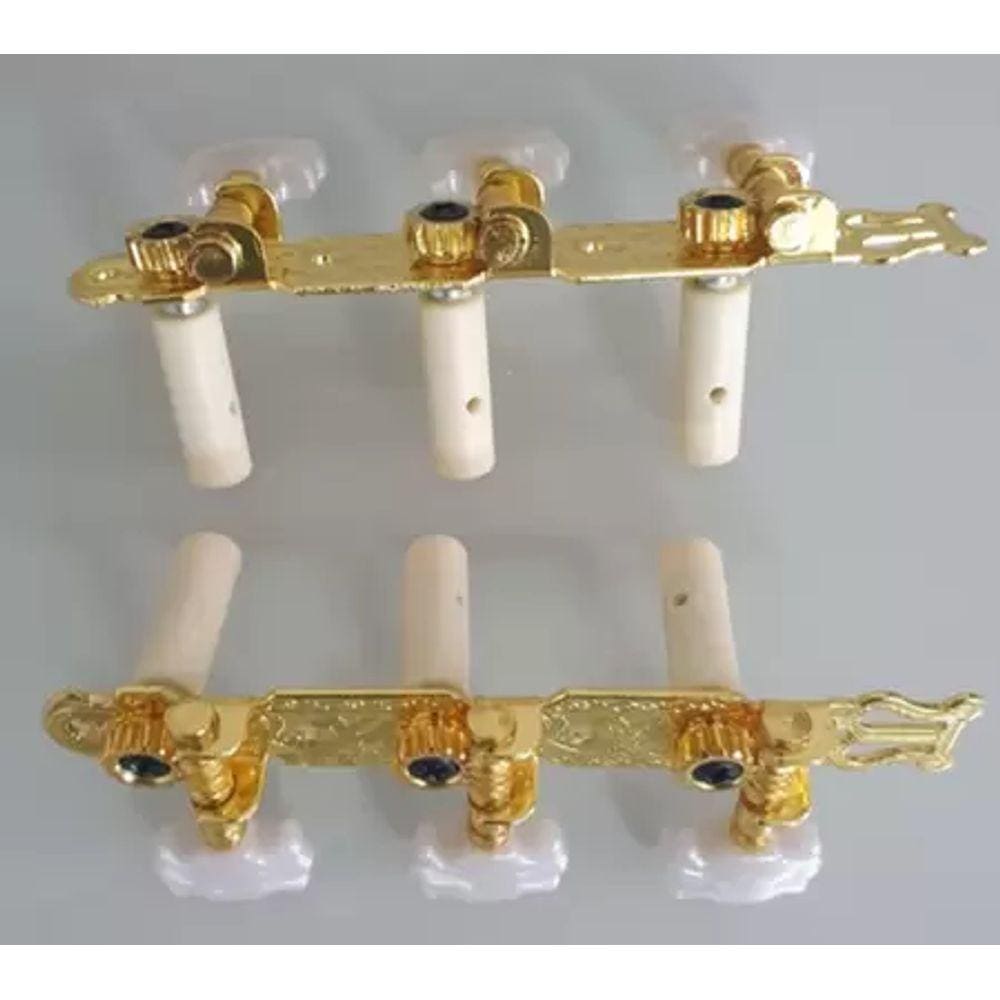 Tarraxa Marquês P/ Violão Nylon 6 Pinos Creme TRX-10