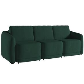 Sofá Cama Casal para Sala 276cm Polska K04 Veludo Verde - Mpozenato