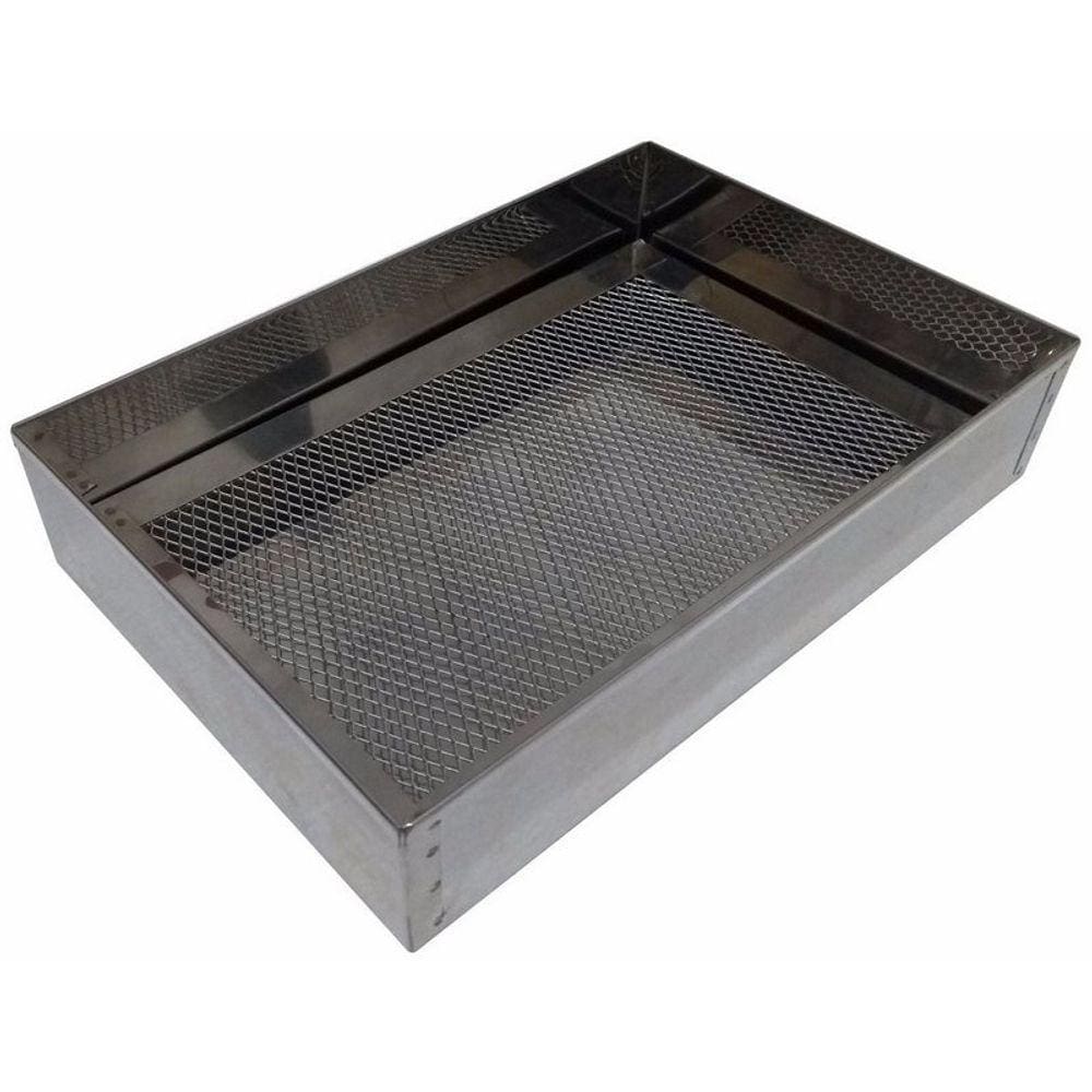 Escorredor Fritura Inox Bandeja 20x30x6cm Pastel Salgados