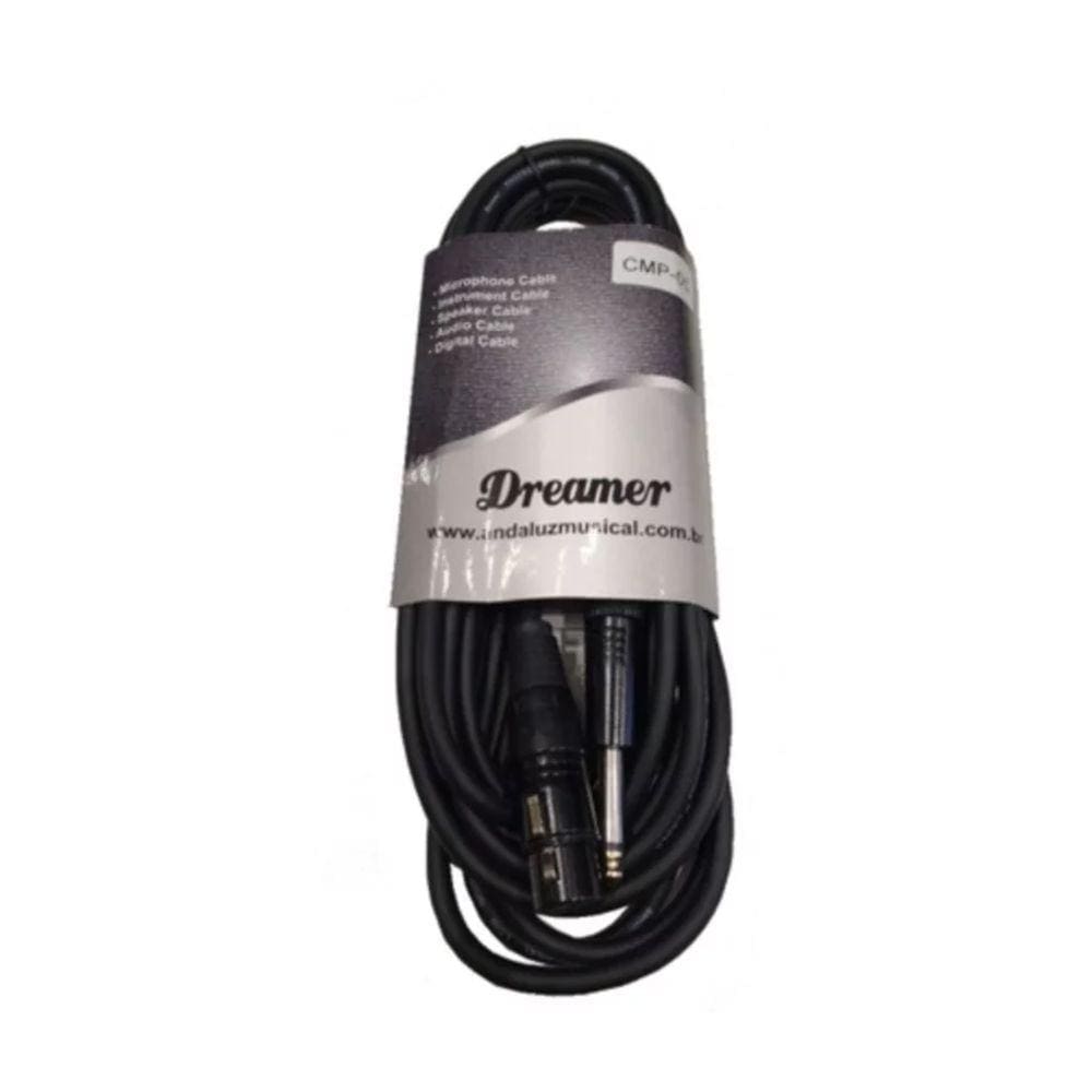 Cabo P/ Microfone 5 Metros CMP-05 Dreamer XLRXP10