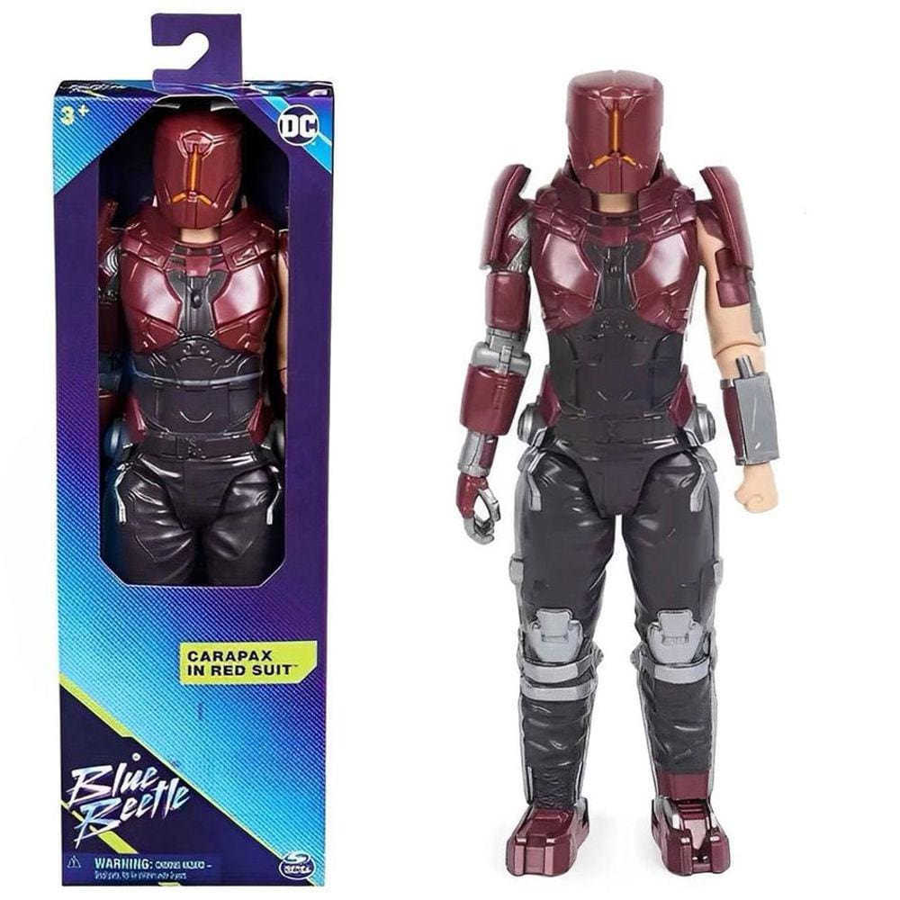 Boneco Articulado Carapax 30cm Besouro Azul