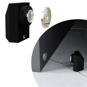 Prendedor de porta - CPM 400 - Preto - 46x37 MM