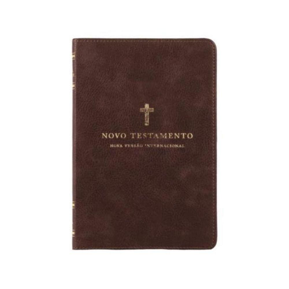 Novo Testamento, Nvi, Couro Soft, Cruz Marrom, Leitura Perfeita