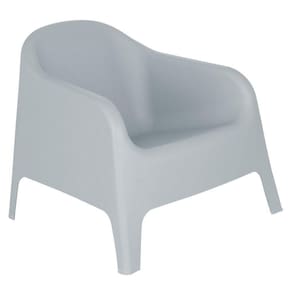 Cadeira Poltrona Para Jardim Varanda Skarpo Cinza