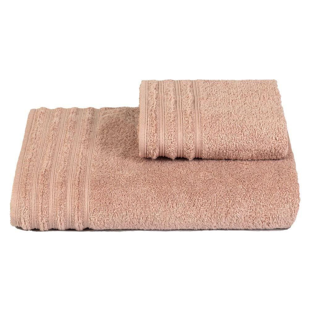 Jogo De Toalha Gigante Fio Penteado 2 Peças - Twist - Rosa
